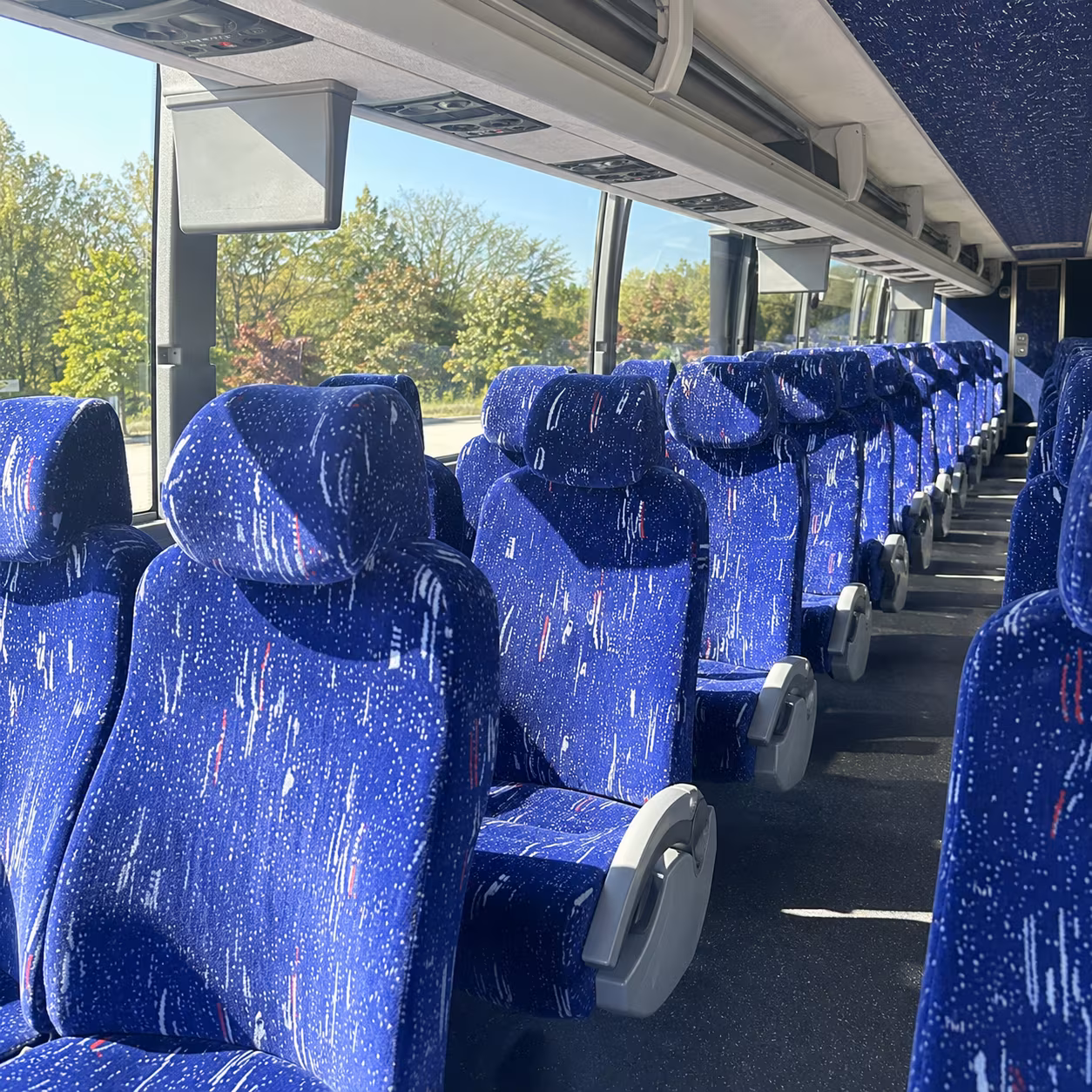 little elm charter bus rental inside