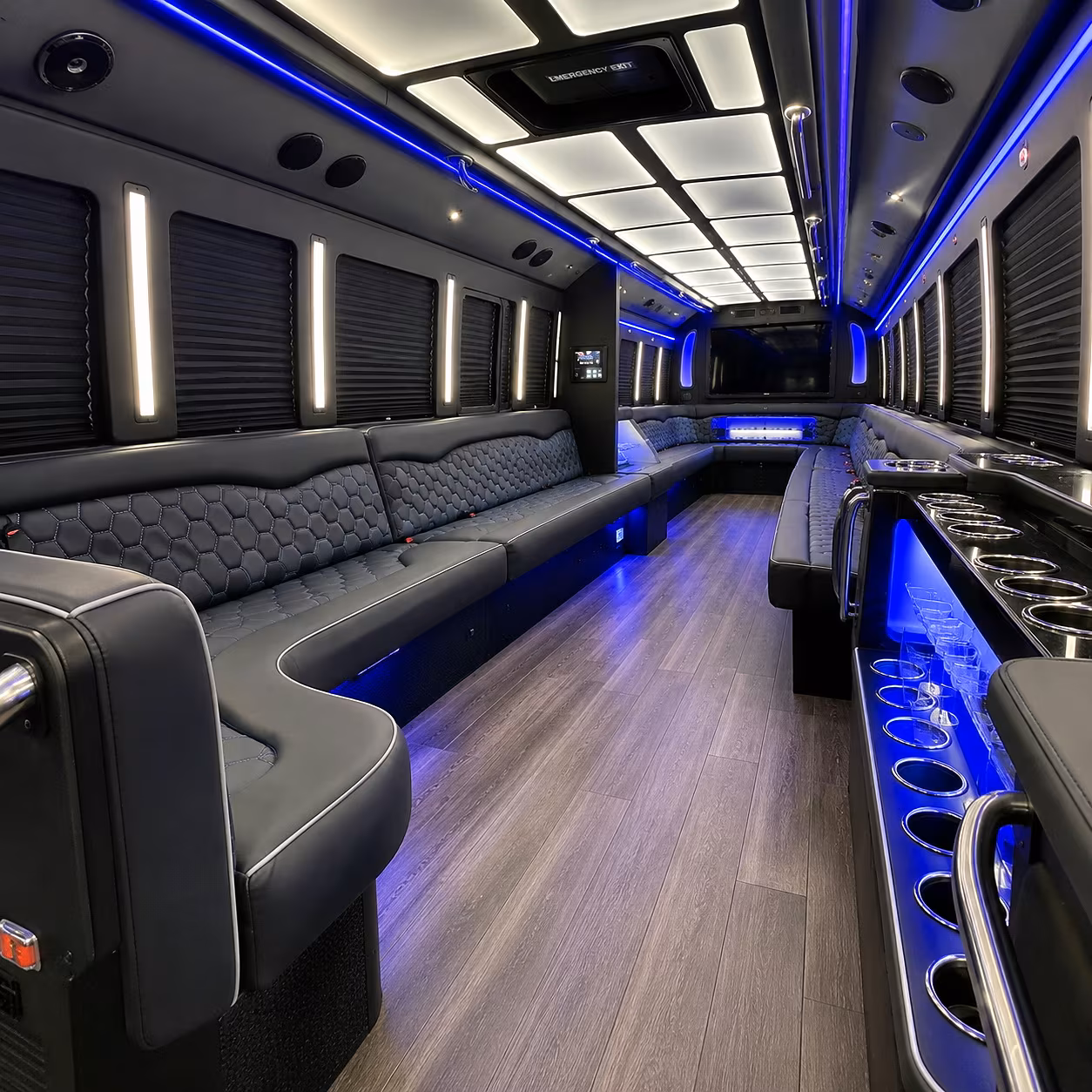 little elm night on town party bus rental