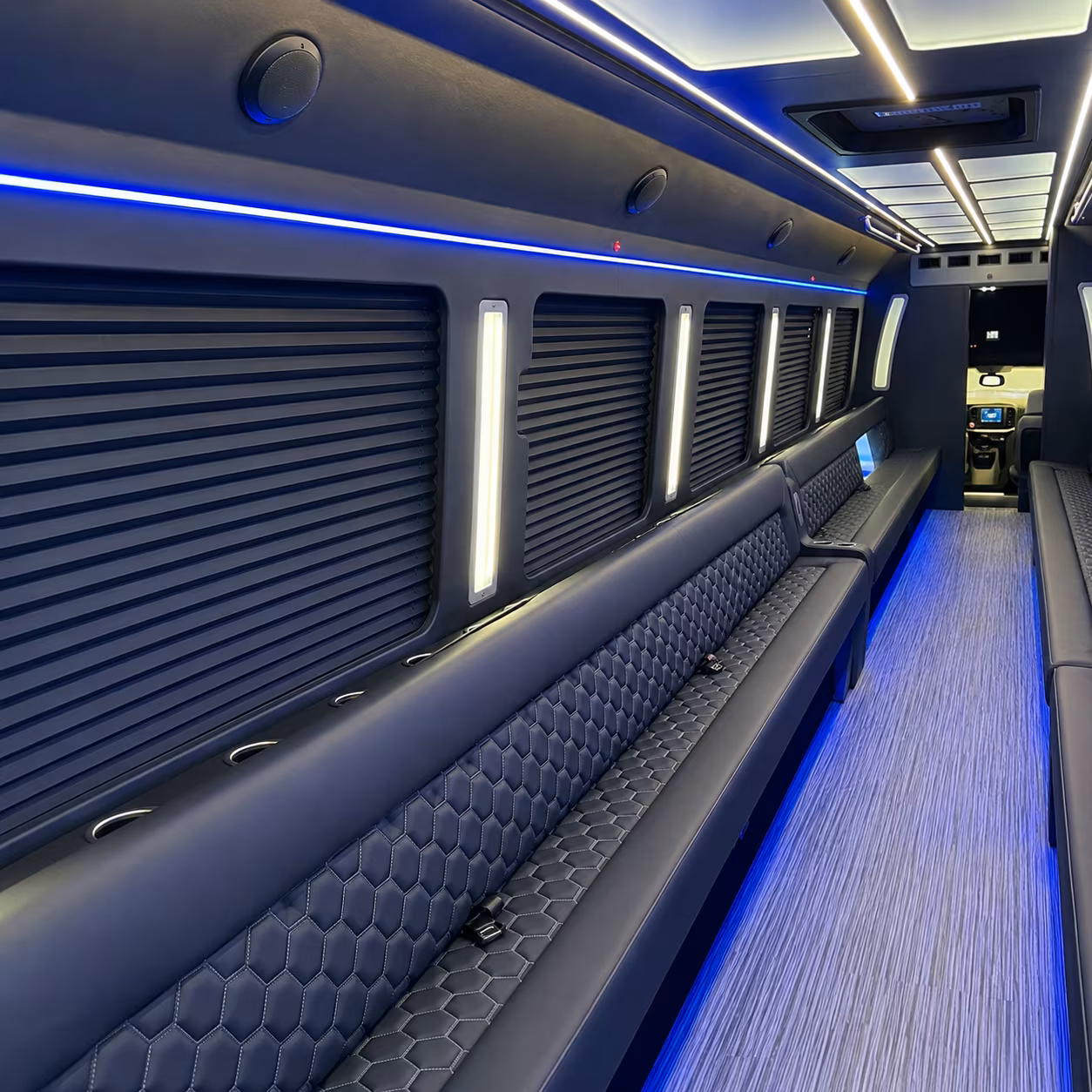 little elm party bus rentals inside