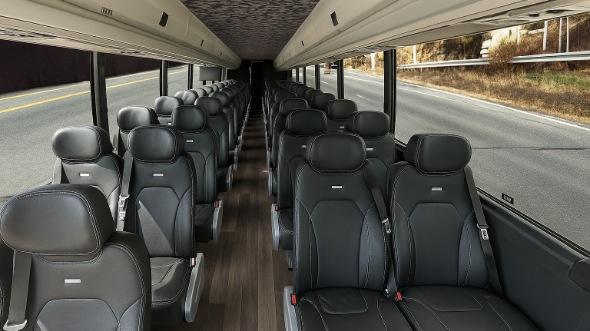 Interior of Charter Bus Company Little Elm's 18 Passenger Minibus in Little Elm