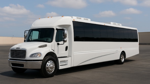 Exterior of Charter Bus Company Little Elm's 25 Passenger Mini bus in Little Elm