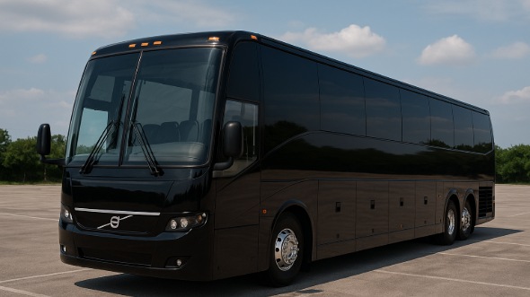 Exterior of Charter Bus Company Richardson's 54 Passenger Charter Bus in Richardson