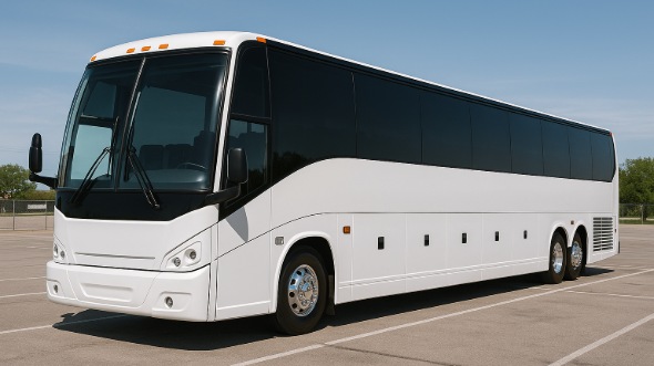 Exterior of Charter Bus Company Addison's 55 Passenger Charter Bus in Addison