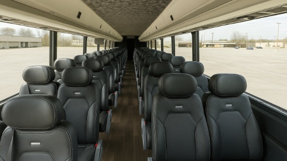little elm 15 passenger minibus inside