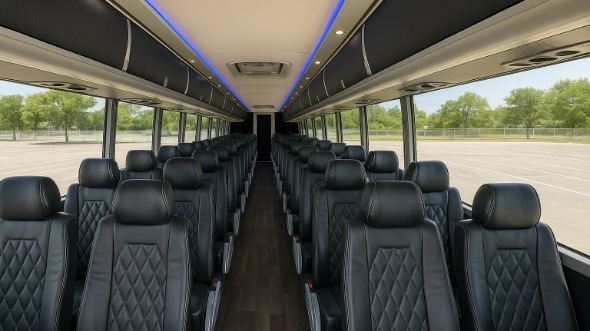 little elm 50 passenger charter bus rental