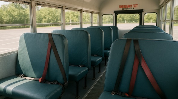 little elm school bus rental inside